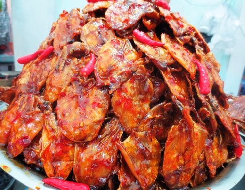 mực ngào tỏi ớt