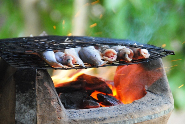 cá chốt nướng gia lai