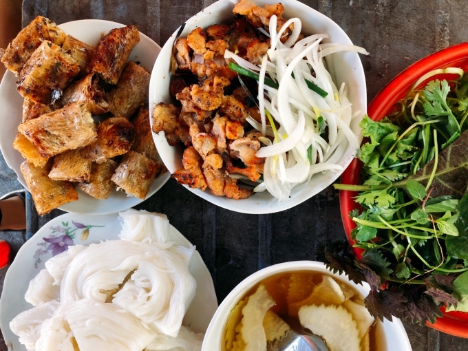 bún chả nam định