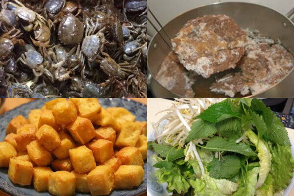 Hướng dẫn cách nấu bún riêu ngon nhất 3 bun rieu nguyen lieu